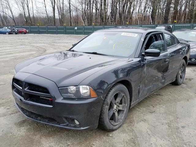 2C3CDXHG7DH546411 - 2013 DODGE CHARGER SX GRAY photo 2