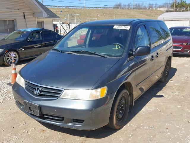 5FNRL18543B024733 - 2003 HONDA ODYSSEY LX BLUE photo 2