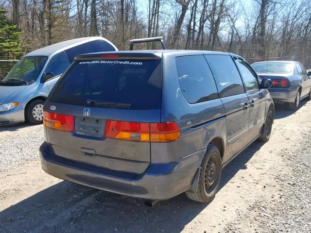 5FNRL18543B024733 - 2003 HONDA ODYSSEY LX BLUE photo 4