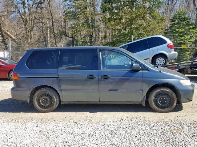 5FNRL18543B024733 - 2003 HONDA ODYSSEY LX BLUE photo 9