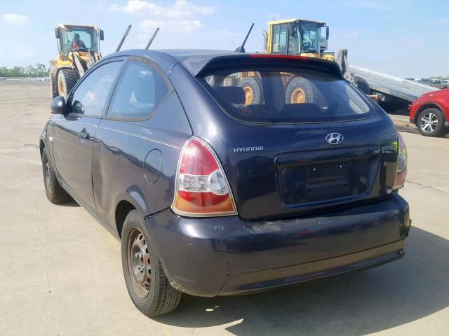 KMHCM36C47U000764 - 2007 HYUNDAI ACCENT GS GRAY photo 3