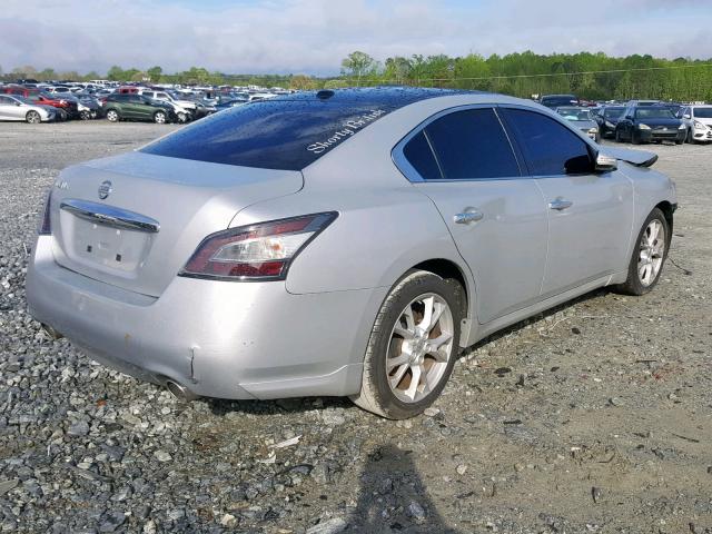 1N4AA5AP4EC910966 - 2014 NISSAN MAXIMA S SILVER photo 4