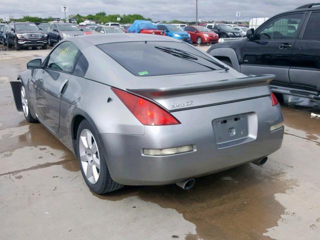 JN1AZ34DX4T151024 - 2004 NISSAN 350Z COUPE GRAY photo 3