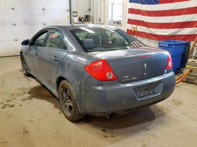 1G2ZJ57B894252596 - 2009 PONTIAC G6 GRAY photo 3