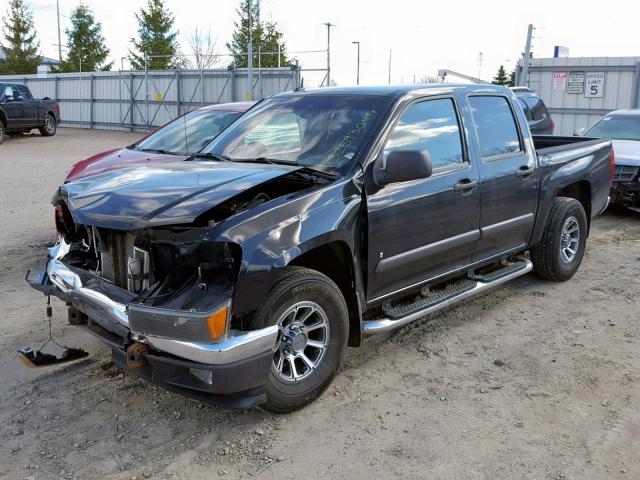 1GTCS33E588223650 - 2008 GMC CANYON SLE BLACK photo 2