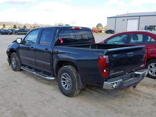 1GTCS33E588223650 - 2008 GMC CANYON SLE BLACK photo 3