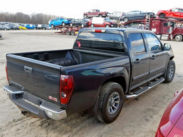 1GTCS33E588223650 - 2008 GMC CANYON SLE BLACK photo 4