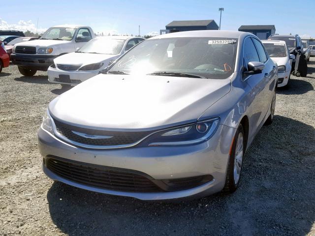 1C3CCCFB4HN505296 - 2017 CHRYSLER 200 LX SILVER photo 2