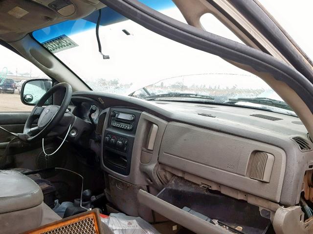 3D7KS28CX5G797234 - 2005 DODGE RAM 2500 S ბეჟი ფოტო 9