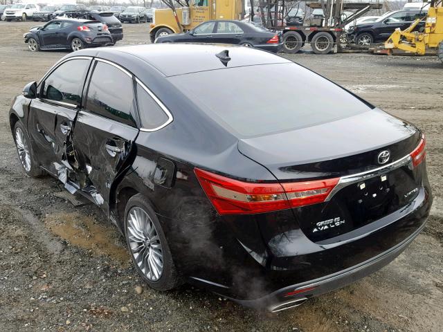 4T1BK1EB8JU272658 - 2018 TOYOTA AVALON XLE BLACK photo 3
