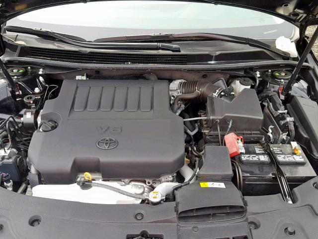 4T1BK1EB8JU272658 - 2018 TOYOTA AVALON XLE BLACK photo 7