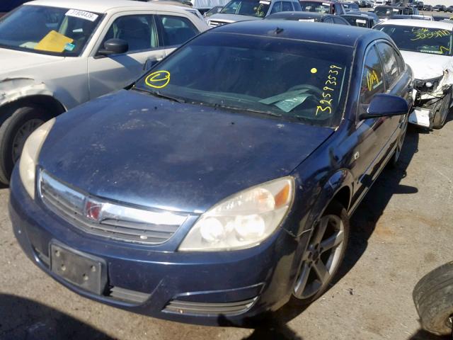 1G8ZS57B58F178690 - 2008 SATURN AURA XE BLUE photo 2