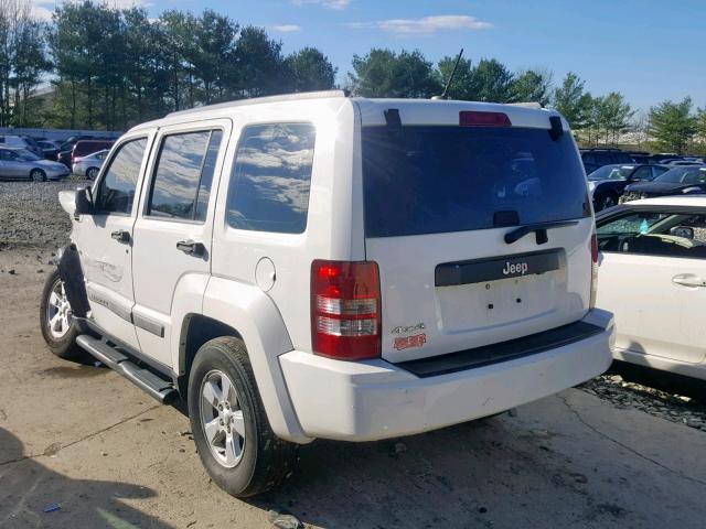 1J4PN2GK8AW138218 - 2010 JEEP LIBERTY SP WHITE photo 3