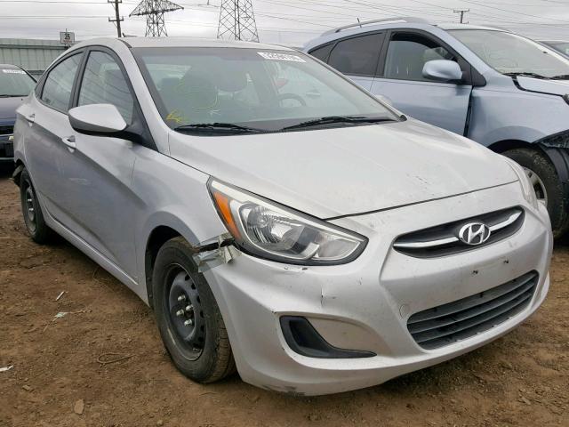 KMHCT4AE5GU956997 - 2016 HYUNDAI ACCENT SE SILVER photo 1