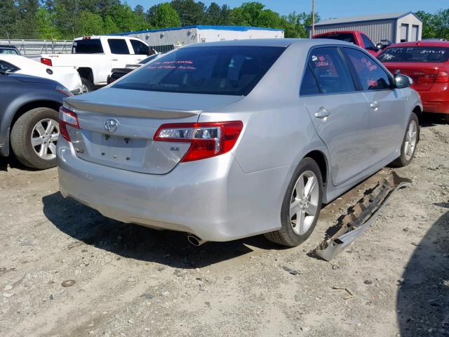 4T1BF1FK1CU168793 - 2012 TOYOTA CAMRY BASE SILVER photo 4