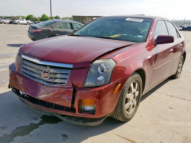 1G6DP577560123222 - 2006 CADILLAC CTS HI FEA BURGUNDY photo 2