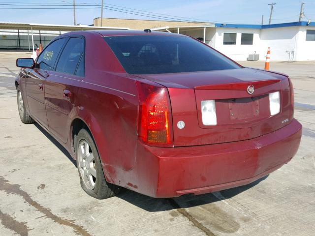 1G6DP577560123222 - 2006 CADILLAC CTS HI FEA BURGUNDY photo 3