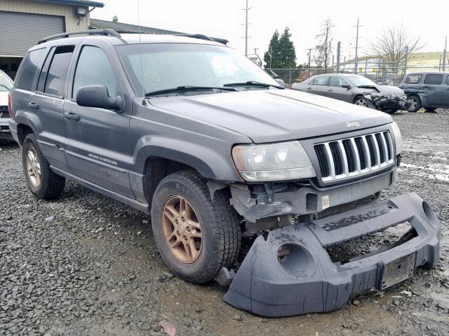 1J4GW48S34C367726 - 2004 JEEP GRAND CHER GRAY photo 1