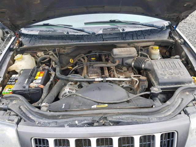 1J4GW48S34C367726 - 2004 JEEP GRAND CHER GRAY photo 7