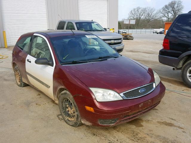 1FAFP31N36W149404 - 2006 FORD FOCUS ZX3 BURGUNDY photo 1