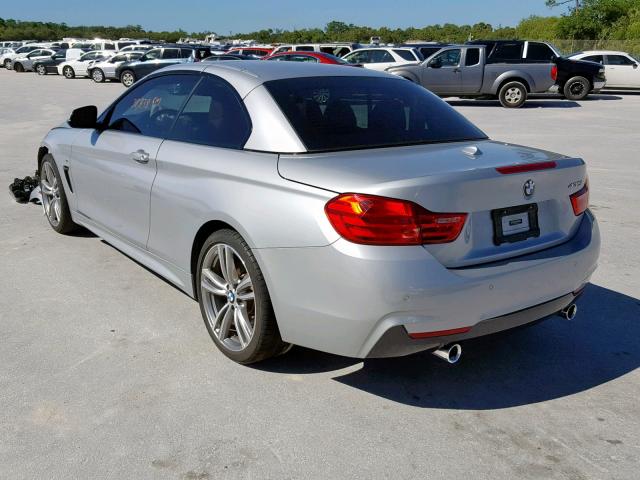 WBA3T3C56EJ877362 - 2014 BMW 435 I SILVER photo 3