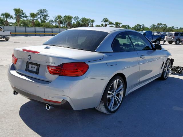 WBA3T3C56EJ877362 - 2014 BMW 435 I SILVER photo 4