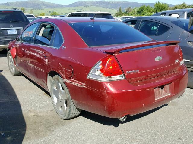 2G1WD58C279245692 - 2007 CHEVROLET IMPALA SUP 栗色 照片 3