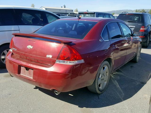 2G1WD58C279245692 - 2007 CHEVROLET IMPALA SUP 栗色 照片 4