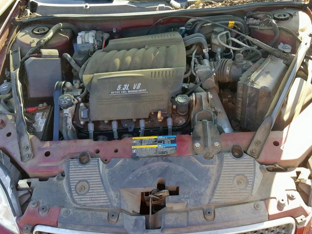 2G1WD58C279245692 - 2007 CHEVROLET IMPALA SUP 栗色 照片 7