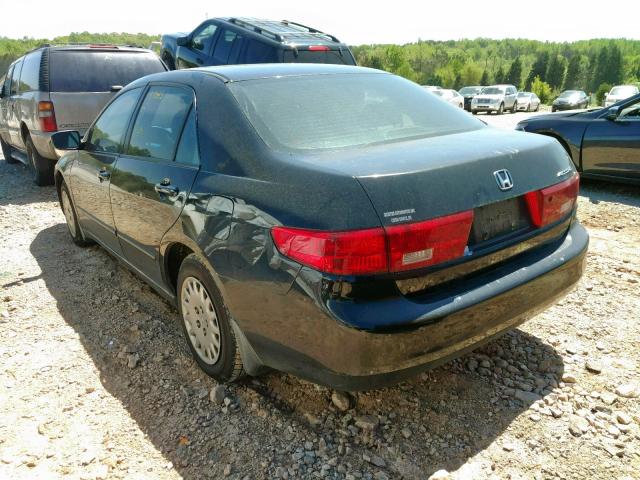 1HGCM56185A166381 - 2005 HONDA ACCORD DX BLACK photo 3