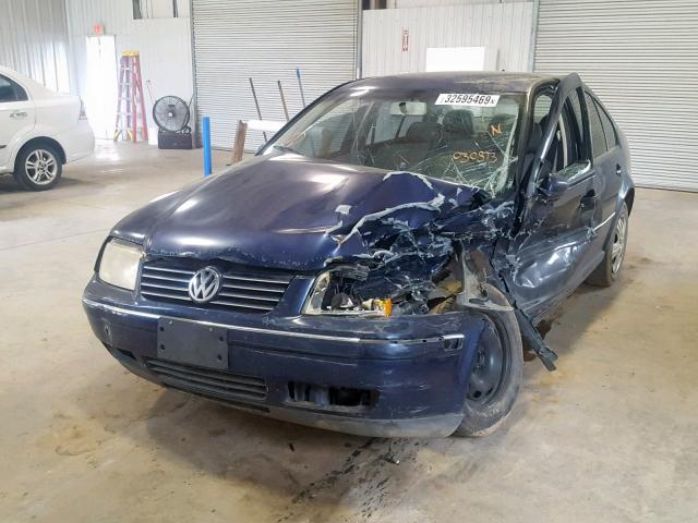 3VWRK69M64M030873 - 2004 VOLKSWAGEN JETTA GL BLUE photo 2