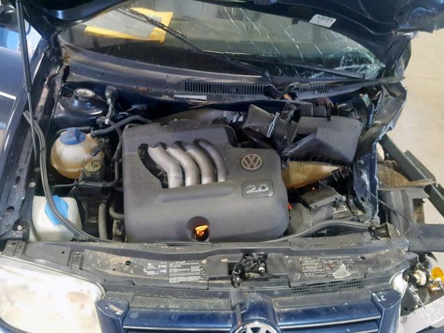 3VWRK69M64M030873 - 2004 VOLKSWAGEN JETTA GL BLUE photo 7