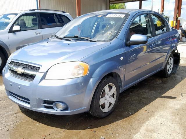 KL1TD56687B125098 - 2007 CHEVROLET AVEO BASE ლურჯი ფოტო 2