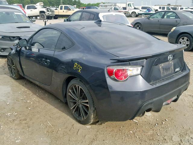 JF1ZNAA15G8708512 - 2016 TOYOTA SCION FR-S GRAY photo 3