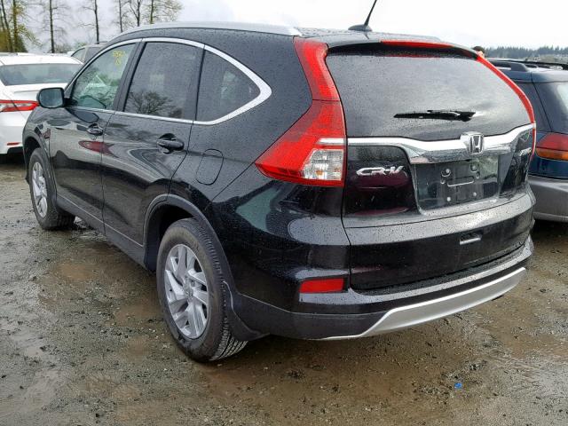 2HKRM4H78GH621794 - 2016 HONDA CR-V EXL BLACK photo 3