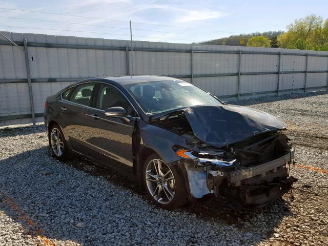 3FA6P0D90GR243645 - 2016 FORD FUSION TIT GRAY photo 1