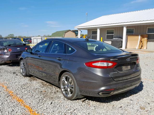 3FA6P0D90GR243645 - 2016 FORD FUSION TIT GRAY photo 3