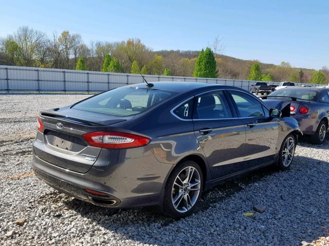 3FA6P0D90GR243645 - 2016 FORD FUSION TIT GRAY photo 4