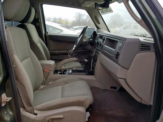 1J8HG48K86C252025 - 2006 JEEP COMMANDER GREEN photo 5