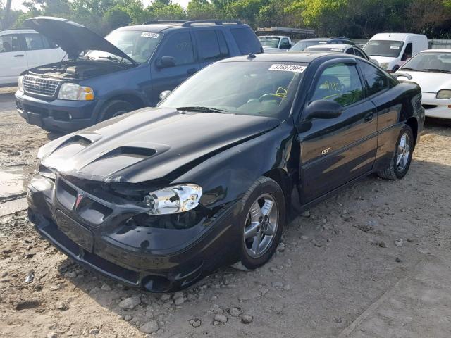 1G2NW12E84M667419 - 2004 PONTIAC GRAND AM G BLACK photo 2