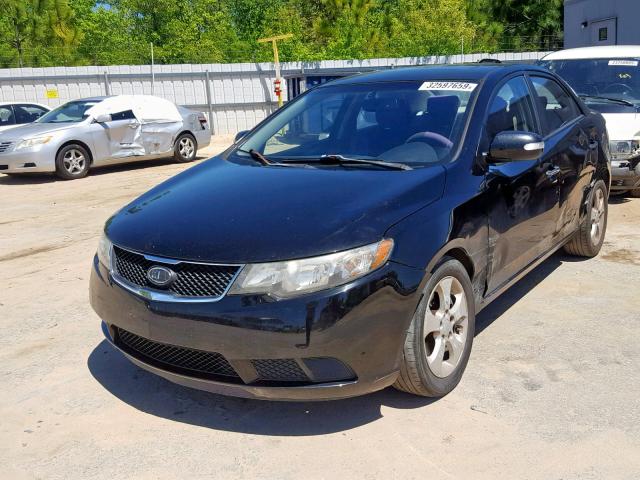 KNAFU4A26A5108503 - 2010 KIA FORTE EX BLACK photo 2