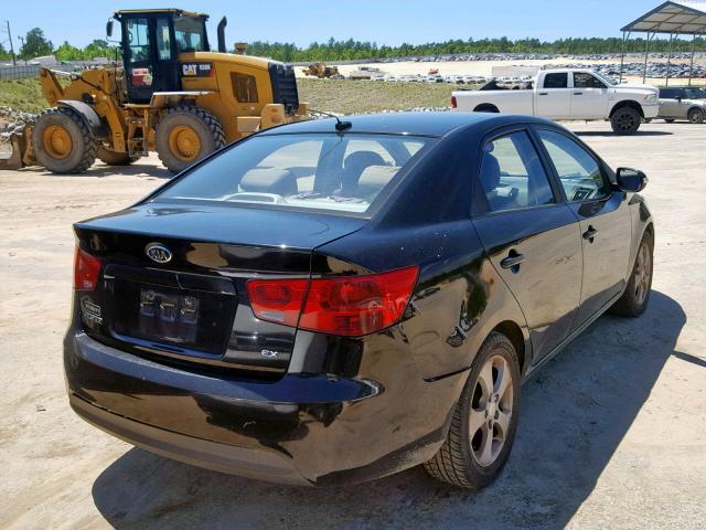 KNAFU4A26A5108503 - 2010 KIA FORTE EX BLACK photo 4