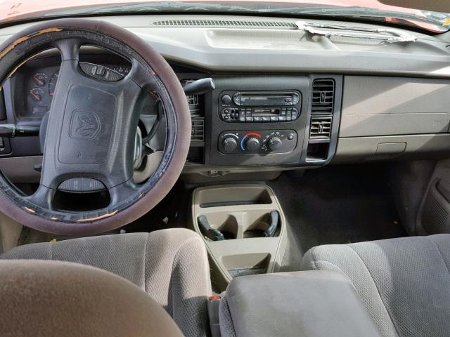 1D7HL48N63S158620 - 2003 DODGE DAKOTA QUA RED photo 9