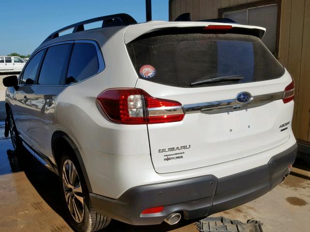 4S4WMAMDXK3459115 - 2019 SUBARU ASCENT LIM WHITE photo 3