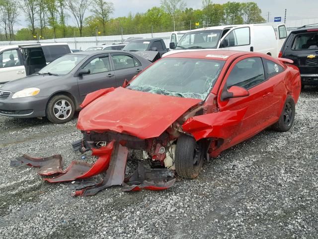1G2AL15F477140783 - 2007 PONTIAC G5 RED photo 2