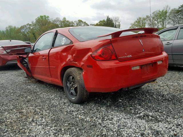 1G2AL15F477140783 - 2007 PONTIAC G5 RED photo 3