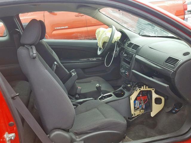 1G2AL15F477140783 - 2007 PONTIAC G5 RED photo 5