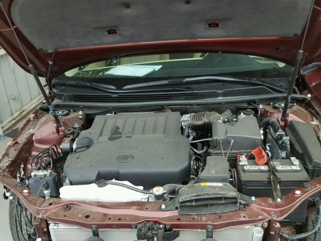4T1BK1EB2JU273658 - 2018 TOYOTA AVALON XLE MAROON photo 7
