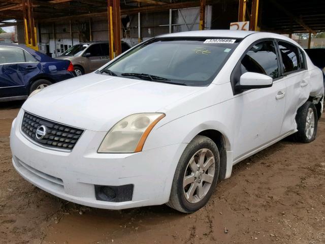 3N1AB61E67L693538 - 2007 NISSAN SENTRA 2.0 WHITE photo 2