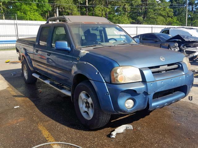 1N6ED29X22C390572 - 2002 NISSAN FRONTIER C BLUE photo 1